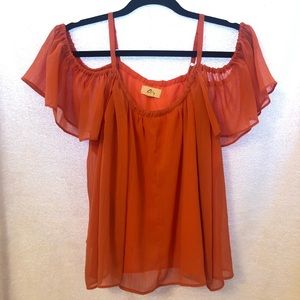 Off the shoulder top (Orange)